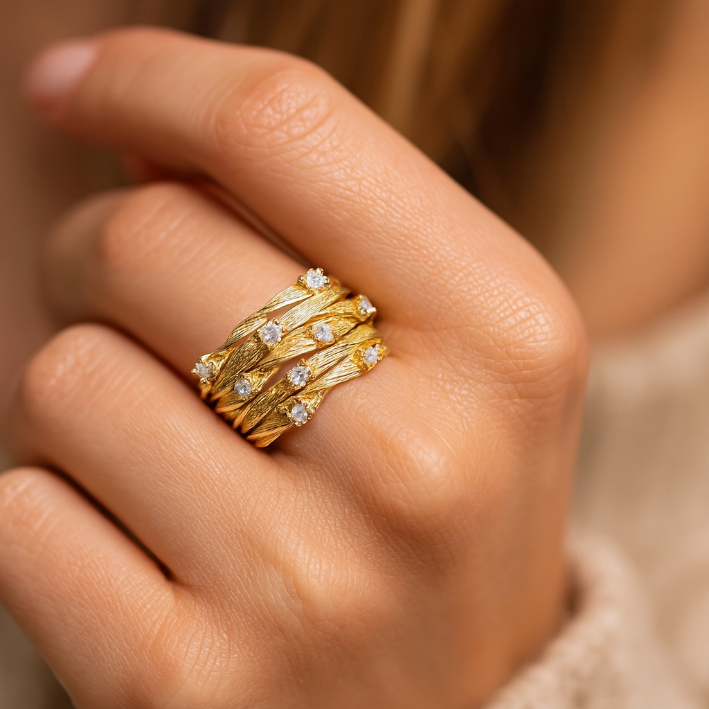 Johana - Inel vintage cu zirconii