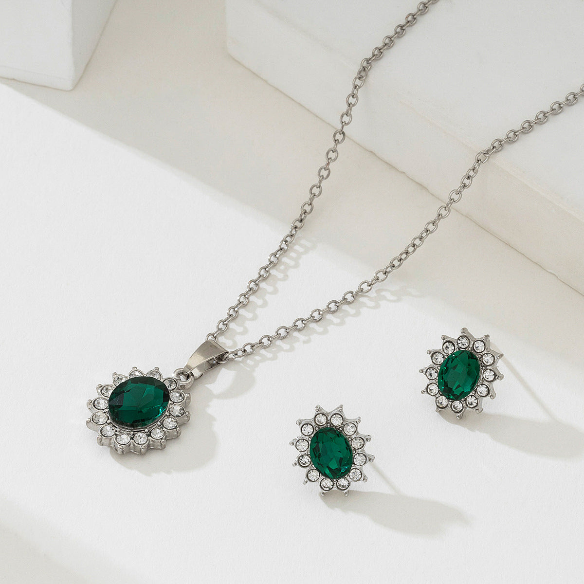 Set de bijuterii Katya Smeryn | Aur alb
