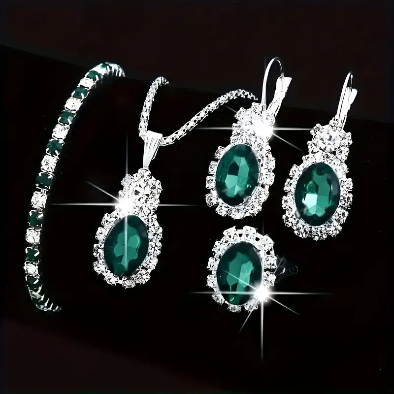 Set de bijuterii Seloria Grevalyn | Aur alb