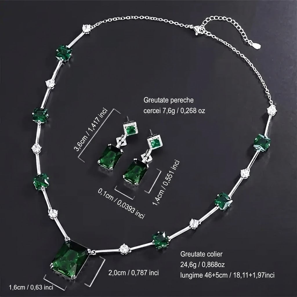 Set de bijuterii Daphira Verelune | Aur alb