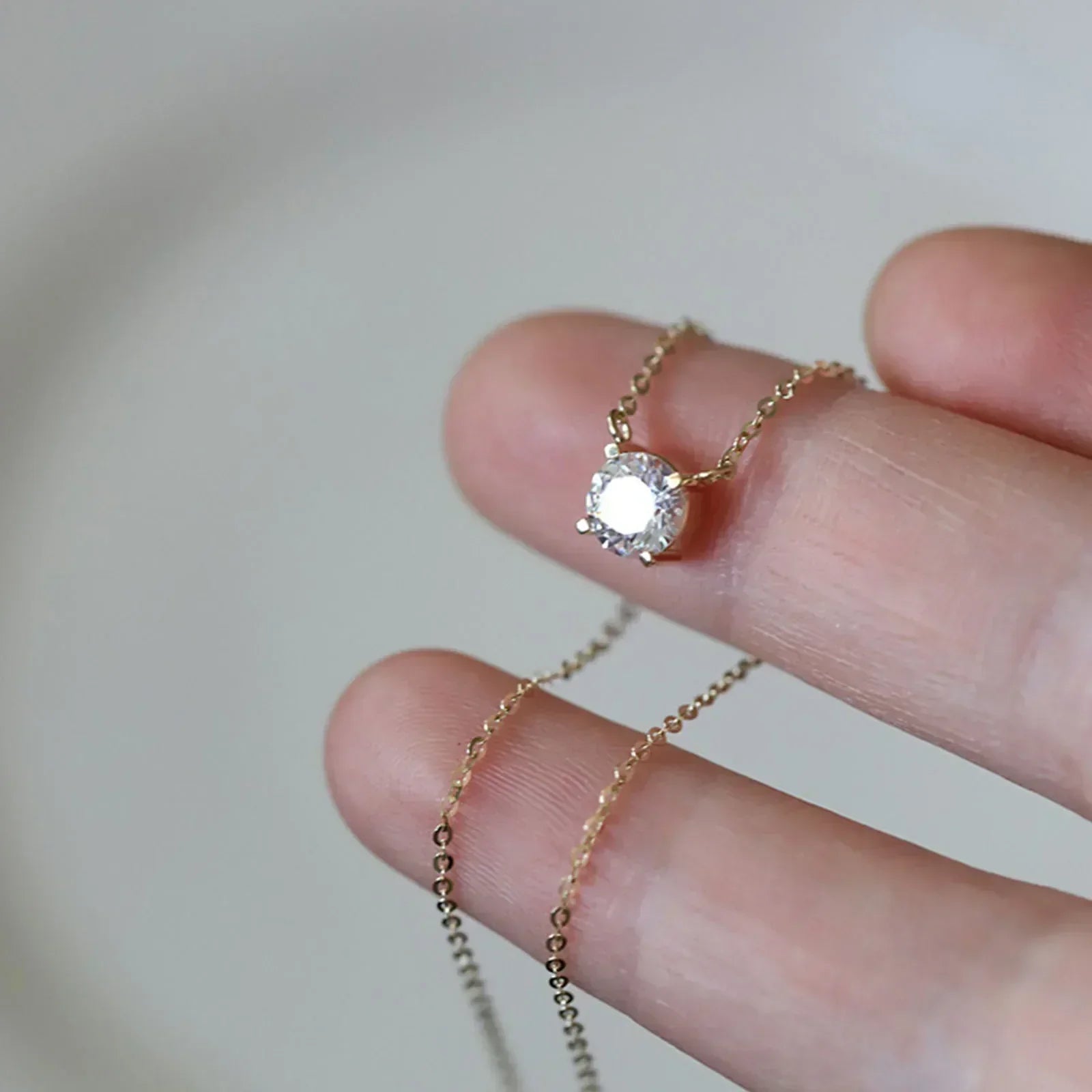 Rafaela - Colier din Zirkon cu placare de aur de 18K pe argint sterling