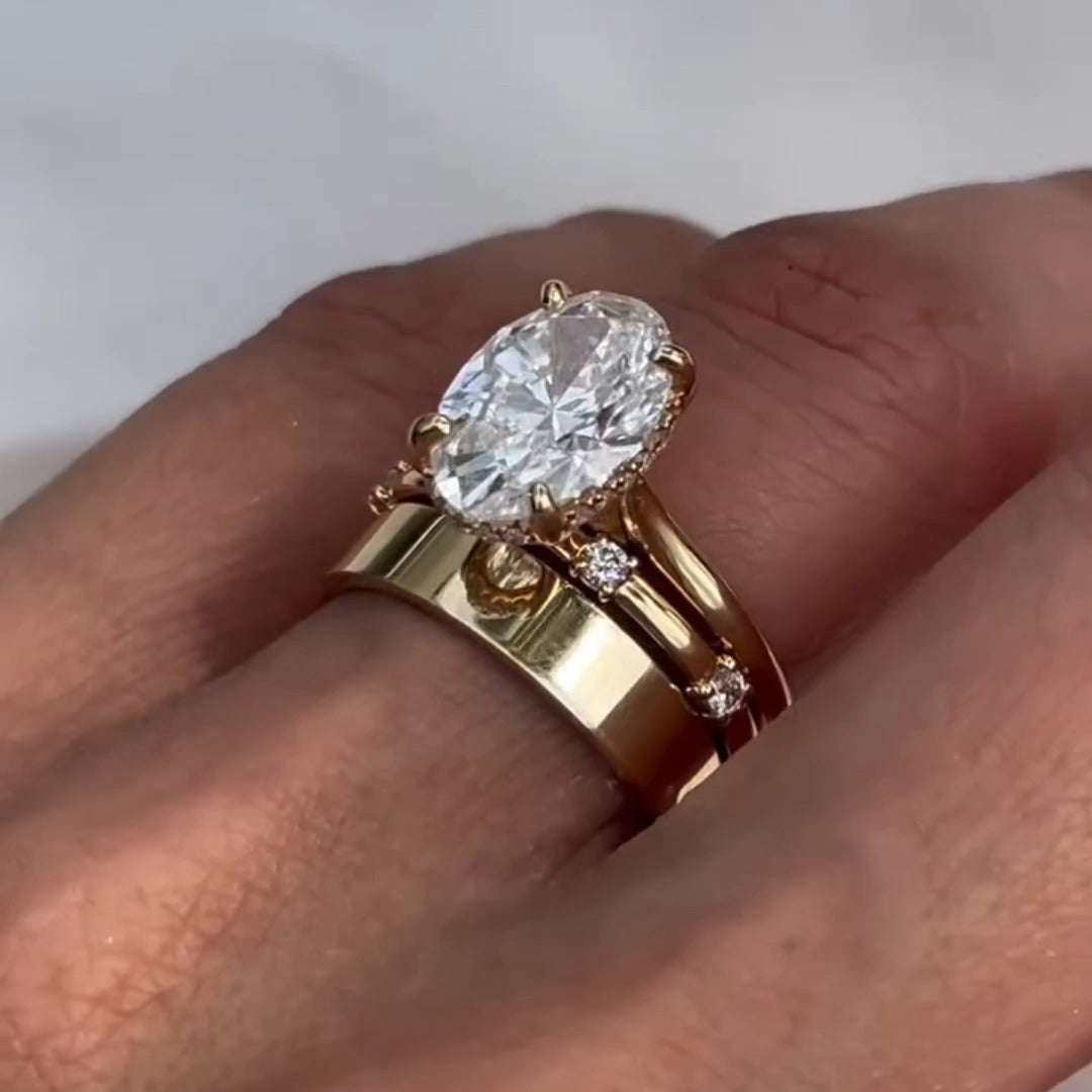 Johana – inel solitar cu diamant rotund.