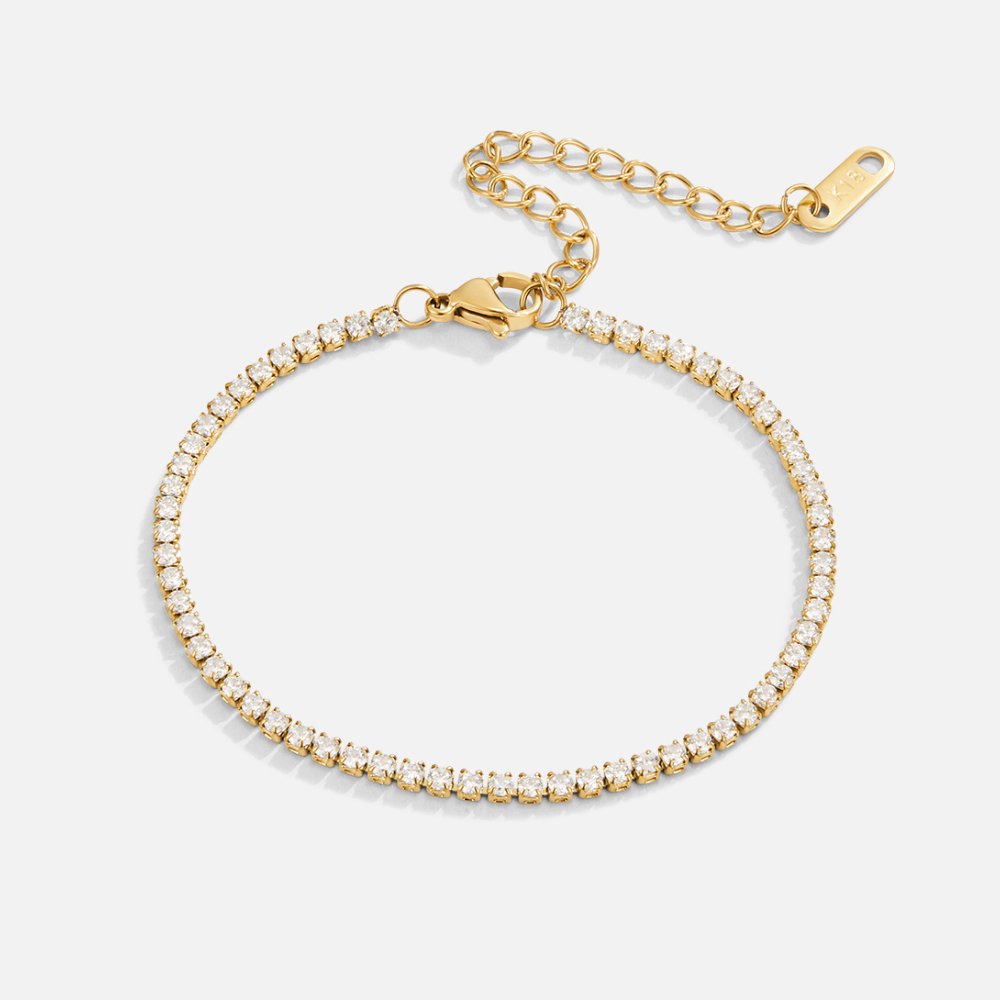 Brățară de tenis Kordelie Gold