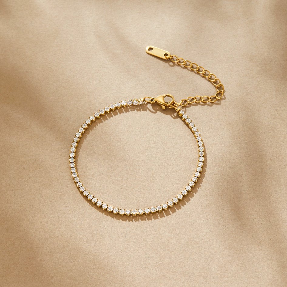 Brățară de Tenis Kordelie Gold