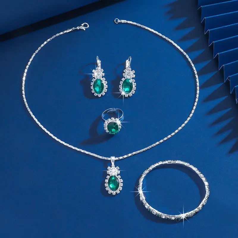 Set de bijuterii Seloria Grevalyn | Aur alb