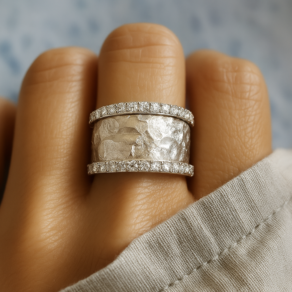 Hana - Inel Vintage din Argint Placat cu Zircon